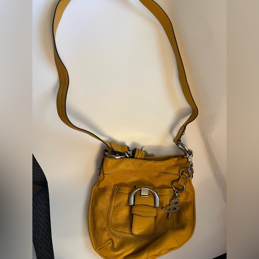 B Makowsky Crossbody Leather Bag